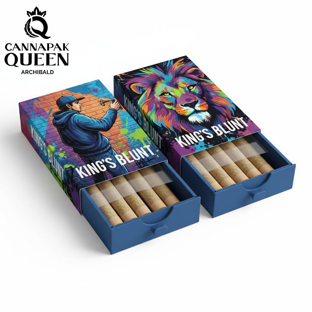 5 pack child-resistant pre roll drawer box